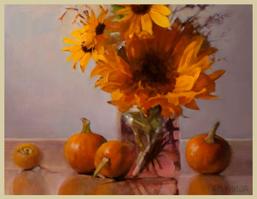Sunflowers and Pumpkins